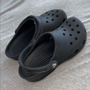 Children’s black crocs